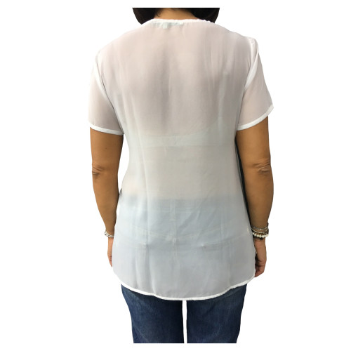 LA FEE MARABOUTEE blusa woman 100% polyestere MADE IN ITALY