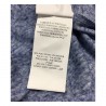 LA FEE MARABOUTEE woman t-shirt blue melange half-sleeve  80% polyester 20% linen