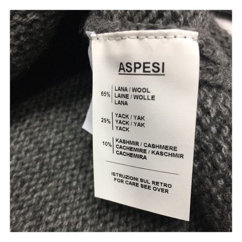 ASPESI gray mesh shirt mod 3765 3831