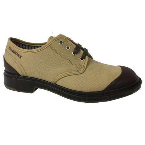 Pezzol 1951 men's shoe in beige canvas and rubber mod MONSTER 014FZ-51