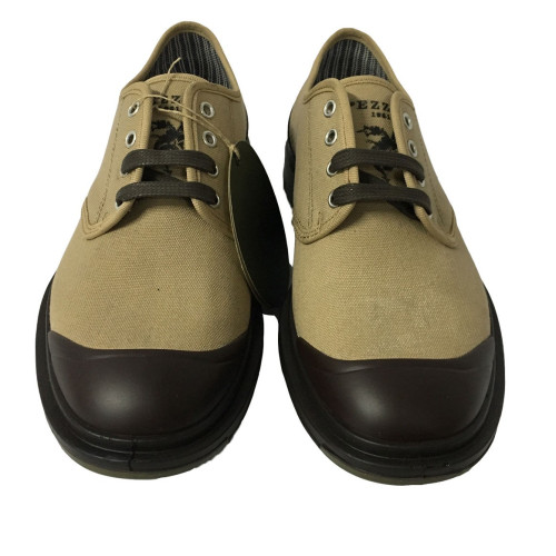 Pezzol 1951 men's shoe in beige canvas and rubber mod MONSTER 014FZ-51