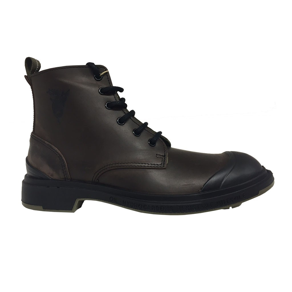 PEZZOL 1951 low boots man boots mod DEFENDER 008FZ-15 100% rubber sole leather MADE IN ITALY