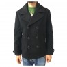 LEE man jacket black mod L89OAV01 PREMIUM WOOL PEACOAT 75% wool