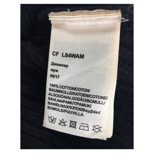 LEE man sweater black 100% cotton mod L84WAMDF PREMIUM SHAWL PULL