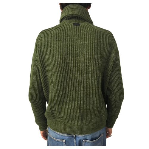 LEE maglia uomo coste inglesi verde mod L84WAMDF PREMIUM SHAWL PULL 100% cotone