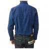 LEE camicia uomo quadri azzurro/blu mod L882BQDK 100% cotone