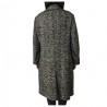 ELENA MIRÒ woman coat white / black herringbone length 107 cm