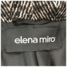 ELENA MIRO' cappotto donna spinato bianco/nero lunghezza cm 107