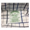 BROOKS BROTHERS camicia uomo quadri bianco/blu/azzurro 100% cotone MADE IN USA