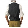 L.BM 1911 men gray/black vest 45% cotton 40% wool 15% polyamide mod 1421