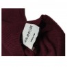 DELLA CIANA  knit man with buttons, burgundy, gray interior neck 80% wool 20% cashmere MADE IN ITALY