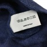 DELLA CIANA man crew neck sweater blue 80% wool 20% cashmere MADE IN ITALY