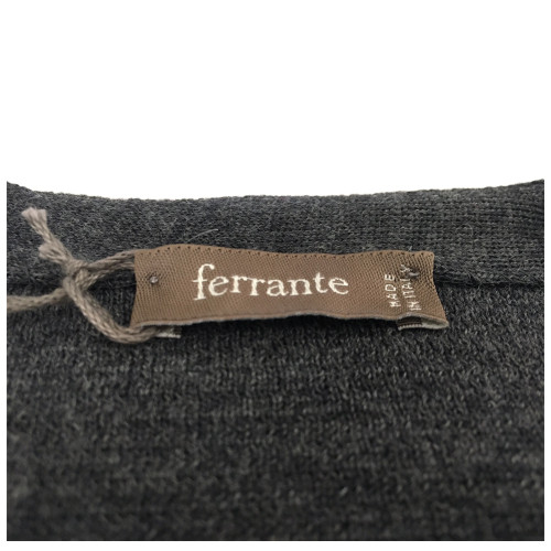 FERRANTE gilet uomo grigio 50% lana 50% acrilico MADE IN ITALY