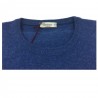 FERRANTE maglia uomo girocollo avio chiaro 100% cashmere TODD & DUNCAN MADE IN ITALY