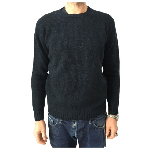 DELLA CIANA man sweater gray 80% wool 20% cashmere MADE IN ITALY