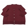 FERRANTE cardigan uomo bordeaux  100% lana MADE IN ITALY