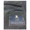 LUIGI BIANCHI MANTOVA cappotto uomo blu chiaro con martingala 100% lana