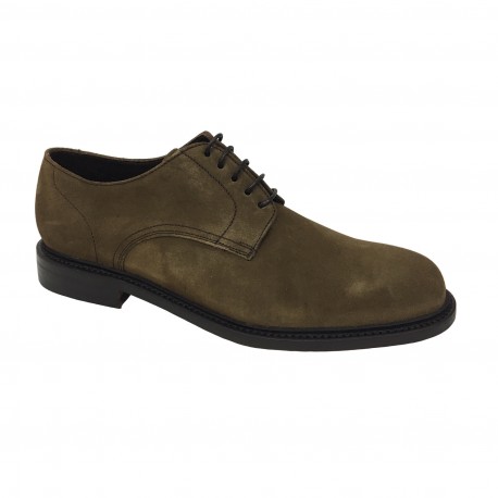 BERWICK 1707 scarpa uomo beige mod 4404 H0192 LONDON 100% pelle scamosciata