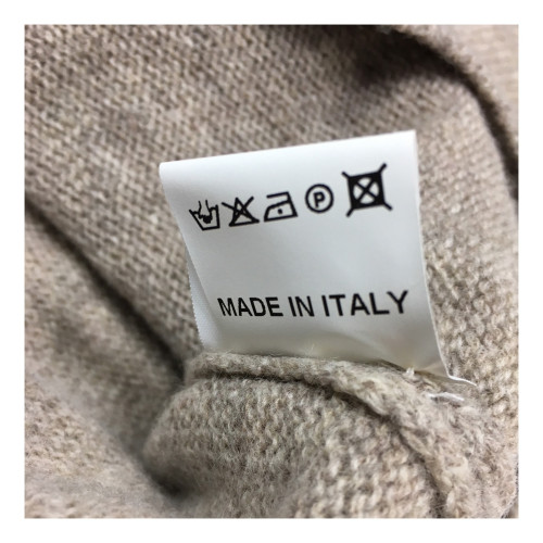 IRISH CRONE man dove-gray  sweater 100% wool MADE IN ITALY