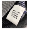 IRISH CRONE man wool denim/gray sweater  MADE IN ITALY