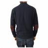 FERRANTE man blue cardigan 50% wool 25% polyamide 25% silk MADE IN ITALY