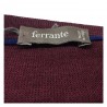 FERRANTE gilet uomo bordeaux 100 % lana MADE IN ITALY vestibilità regolare