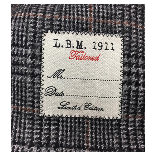 L.BM 1911 men's black/gray/brown jacket wool 2887