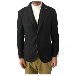 L.BM 1911 men's gray jacket 45% cotton 40% wool 15% polyamide 2837