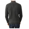 GRP cardigan man gray with pockets 100% wool MADE IN ITALY