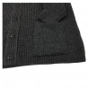 GRP cardigan man gray with pockets 100% wool MADE IN ITALY