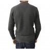 GRP cardigan uomo grigio 100% lana MADE IN ITALY