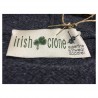 IRISH CRONE man gray sweater 100% wool MADE IN ITALY