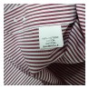 BRANCACCIO camicia uomo manica lunga riga bianco bordeaux