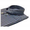 BRANCACCIO shirt man blue / white stripes