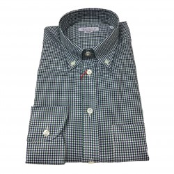 BRANCACCIO shirt man shirt blue/light blue 100% cotton botton-down