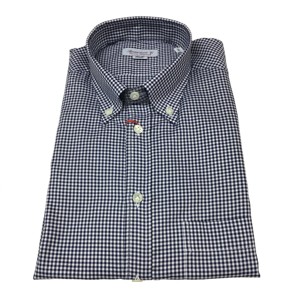 BRANCACCIO shirt man white/blue 100% cotton botton-down BRANCACCIO shirt man white/blue 100% cotton botton-down