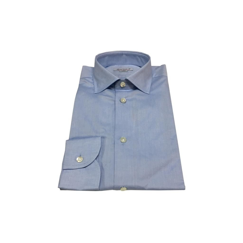 BRANCACCIO 100% cotton light blue shirt BRANCACCIO 100% cotton light blue shirt