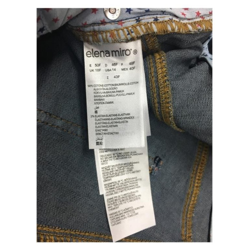 ELENA MIRÒ jeans donna regular  98% cotone 2% elastan fondo cm 21