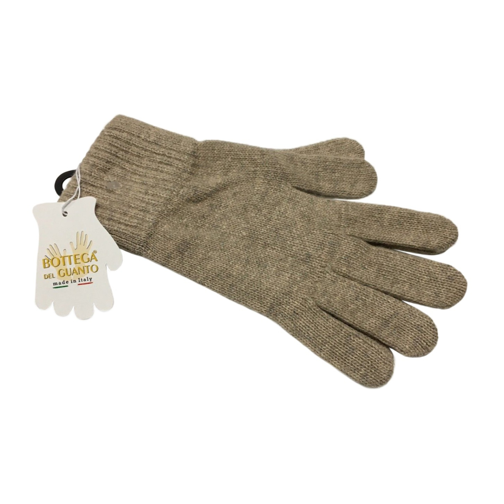 LA BOTTEGA DEL GUANTO man beige gloves 80% wool 20% polyamide MADE IN ITALY
