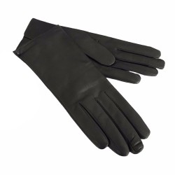 LA BOTTEGA DEL GUANTO Gloves gray 100% leather woman