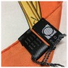 OSTINELLI 1923 foulard donna arancio cm 86x86 100% seta MADE IN ITALY