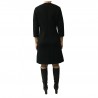 LA FEE MARABOUTEE abito donna nero tessuto operato mod FA5129