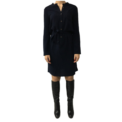 HUMILITY 1949 woman dress blue wool mod HA3033 MADE IN ITALY