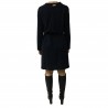 HUMILITY 1949 woman dress blue wool mod HA3033 MADE IN ITALY