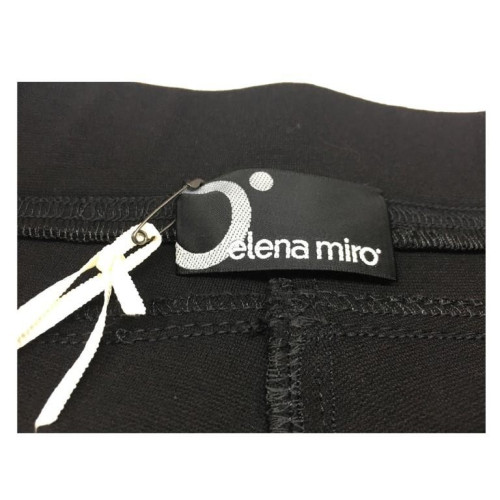 ELENA MIRÒ pantalone donna nero jersey pesante mod JEGGING con elastico in vita