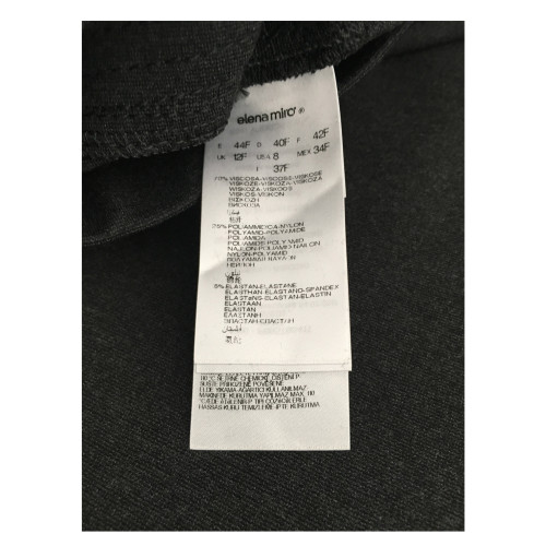 ELENA MIRÒ pantalone donna grigio jersey pesante mod JEGGING con elastico in vita