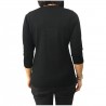 PERSONA by Marina Rinaldi women's sweater black 3/4 sleeve ANICE model 50% wool 50% acrylic