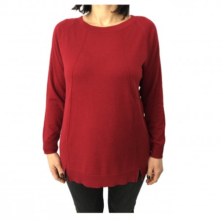 ELENA MIRÒ maglia donna bordeaux 55% lana 45% viscosa