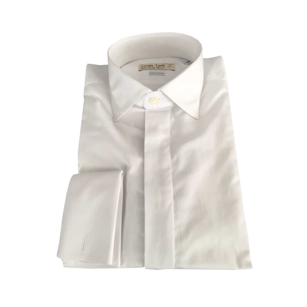 ICON LAB men's shirt with white cuffs 100% cotton DOUBLE RETURN ICON LAB men's shirt with white cuffs 100% cotton DOUBLE RETURN