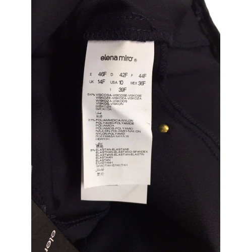ELENA MIRO' pantalone donna blu mod. jeans tessuto jersey pesante 64% viscosa 31% poliammide 5% elastan